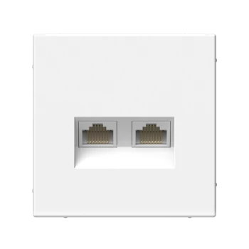 Розетка компьютерная 2-ая кат.5е, RJ-45 (интернет), Белый, серия Art Gallery, Systeme Electric